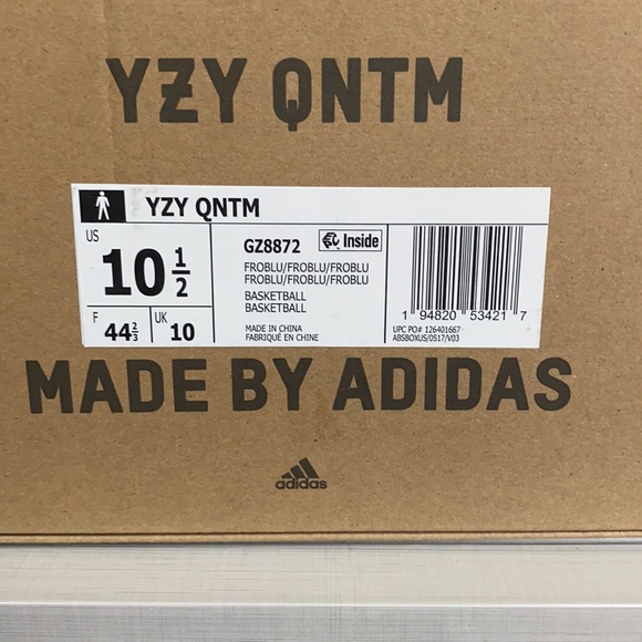 Yeezy QNTM Frozen Blue DEADSTOCK - Picture 6 of 6